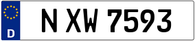 Trailer License Plate